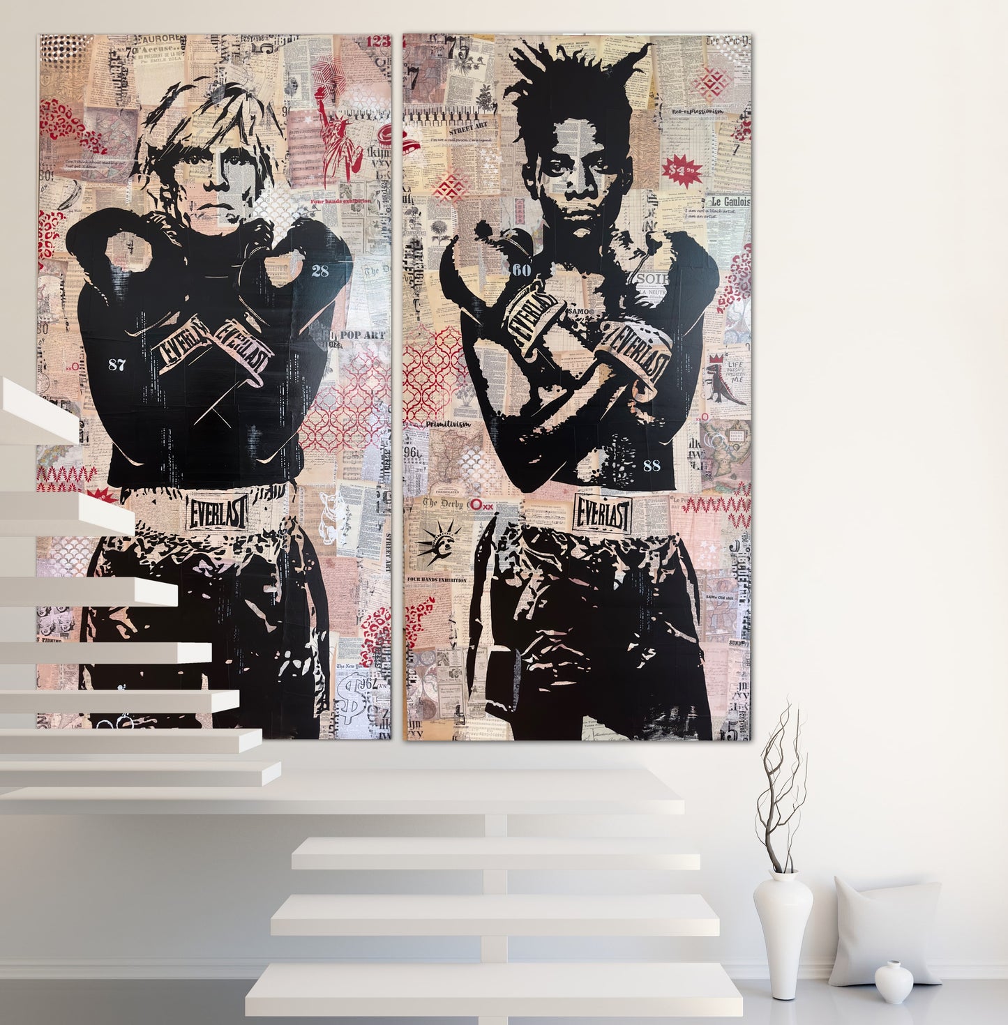 ANDY WARHOL (DIPTYCH WITH BASQUIAT)