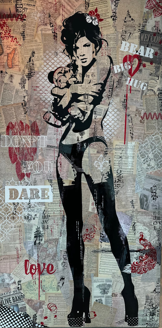 TEDDY BEAR (Individual canvas) - DON'T YOU DARE